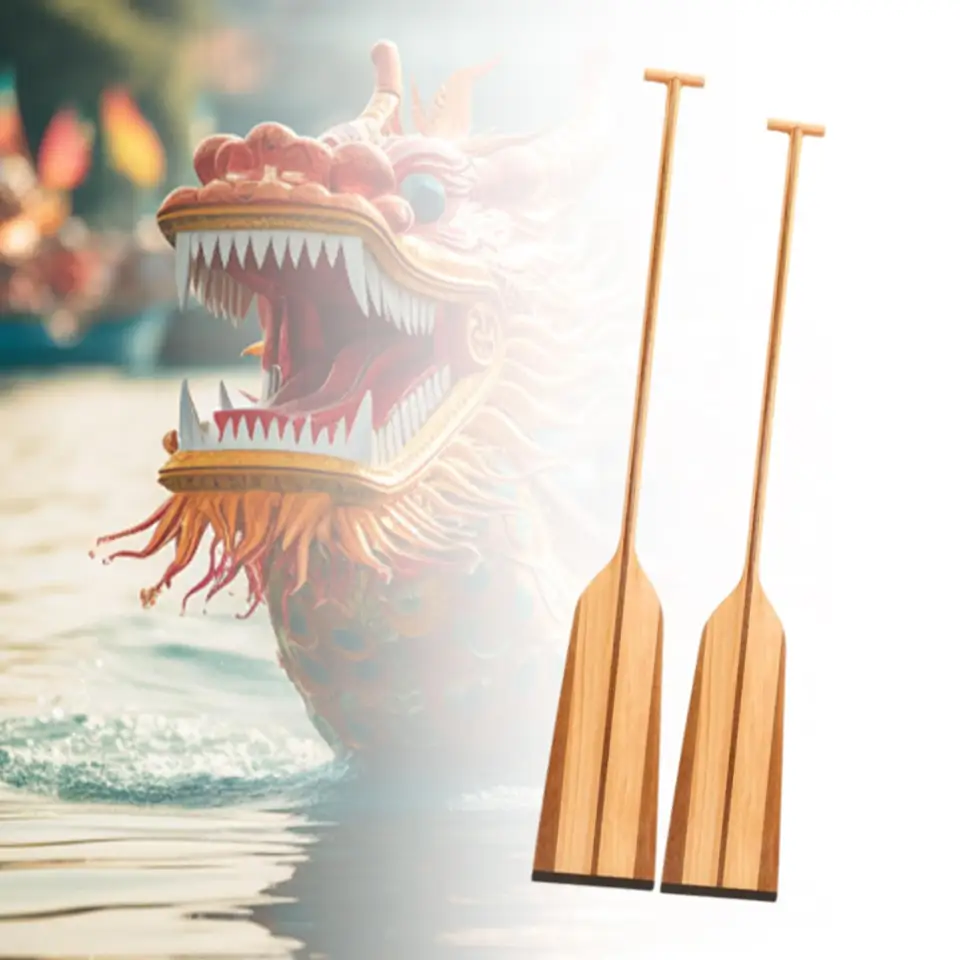 Dragon člnové pádlo drevené kanoe pádlo ergonomické vybavenie prenosné dodávky