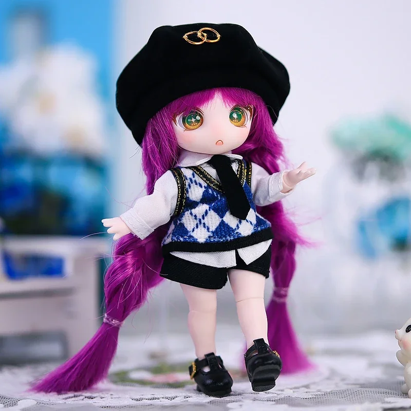 Dream Fairy BJD OB11 Doll Set Kawaii 1/8 Príležitostné šaty Maid šaty britský štýl doplnky dievčenské šaty prekvapenie narodeninový darček