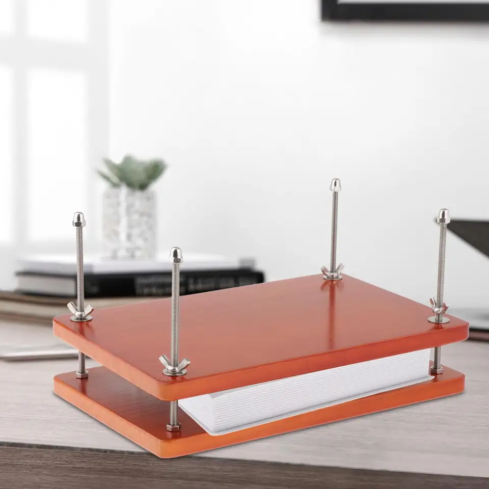 Drevená kniha Press, Bounting Press, DIY Bookbinding, Viazaný stroj, manuálne knižné väzobné nástroj