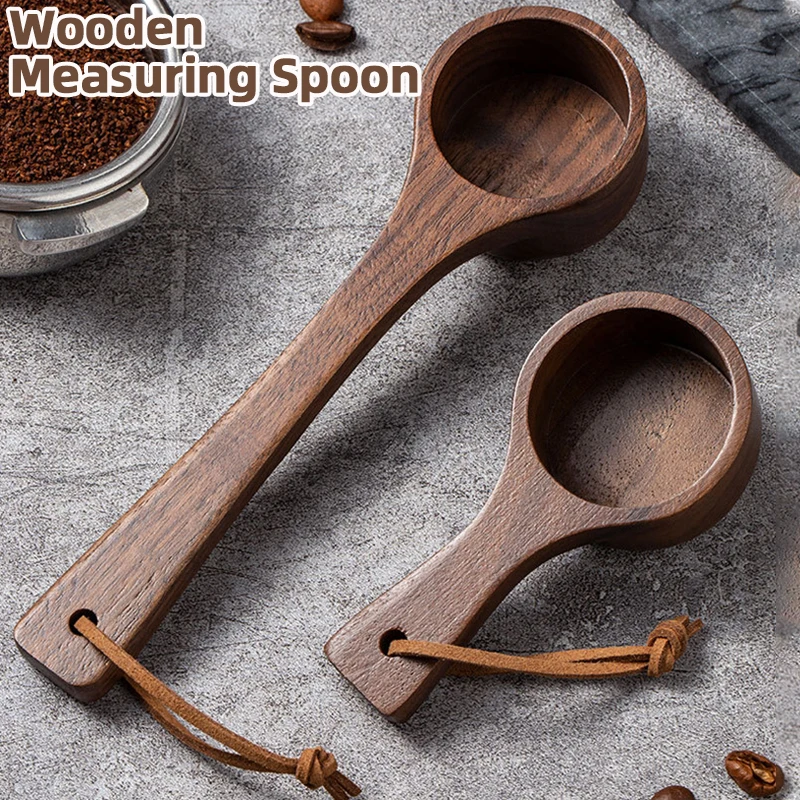 Drevená meracia lyžica Sada kuchyňa Meranie lyžičiek čajová káva naberaca cukor Spice Measure Meering Nástroje na varenie domov