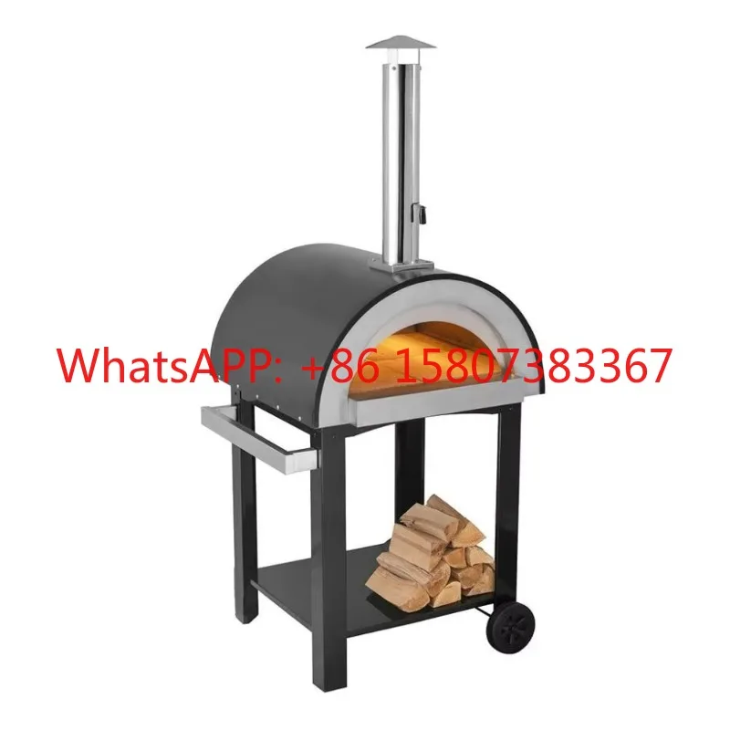 Drevená požiarna pizza pece z nehrdzavejúcej ocele Pizza Pizza Outdoor for Garden