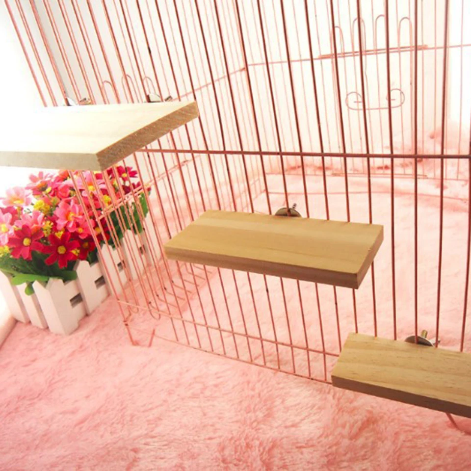 Drevená stojanová plošina škrečok Cage Squirrel Platforma Platforma Pet Pet Pedal Hračky domáce zvieratá Dodávky domácich miláčikov