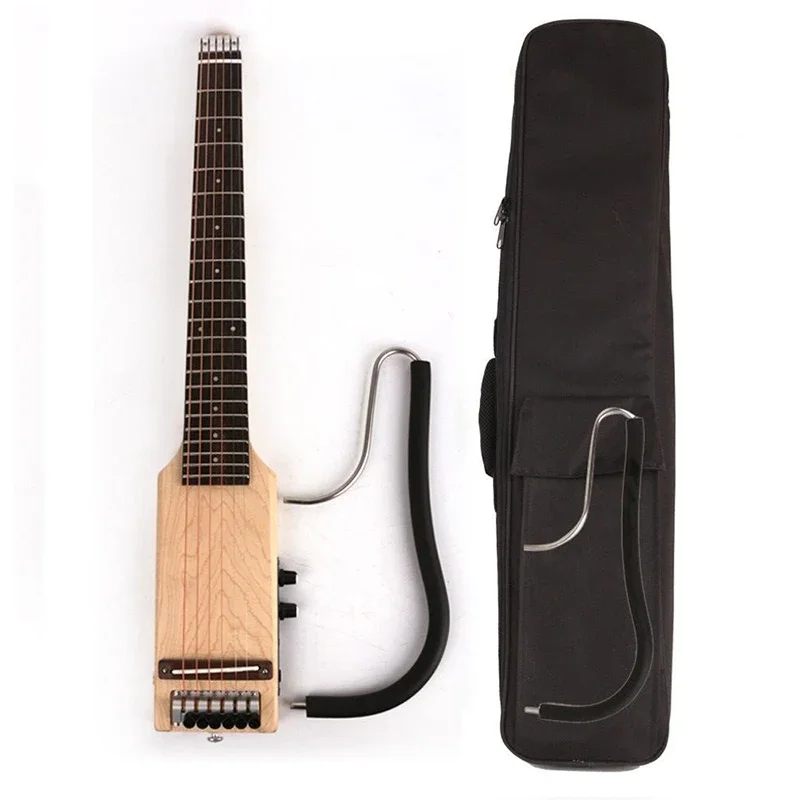 Drevená ľudová gitara Tvrdé puzdro Maple Body Elektrická akustická gitarová taška Dospelý začiatočníci s vysokým stupňom s hudobnými nástrojmi pickup