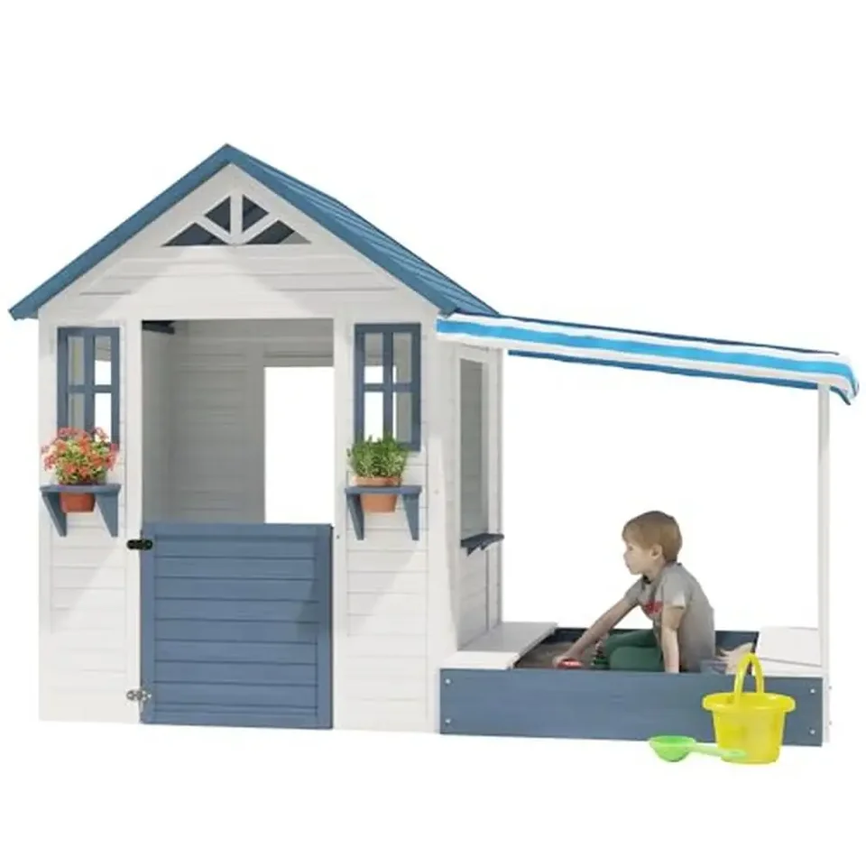 Drevené deti Playhouse Pasebox Cottage Garden Ad