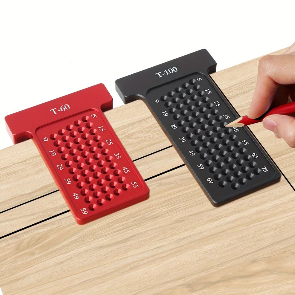 Drevené scriber presné t-pulor t vreckové meranie merania manuálu Nástroje DIY-80 mm
