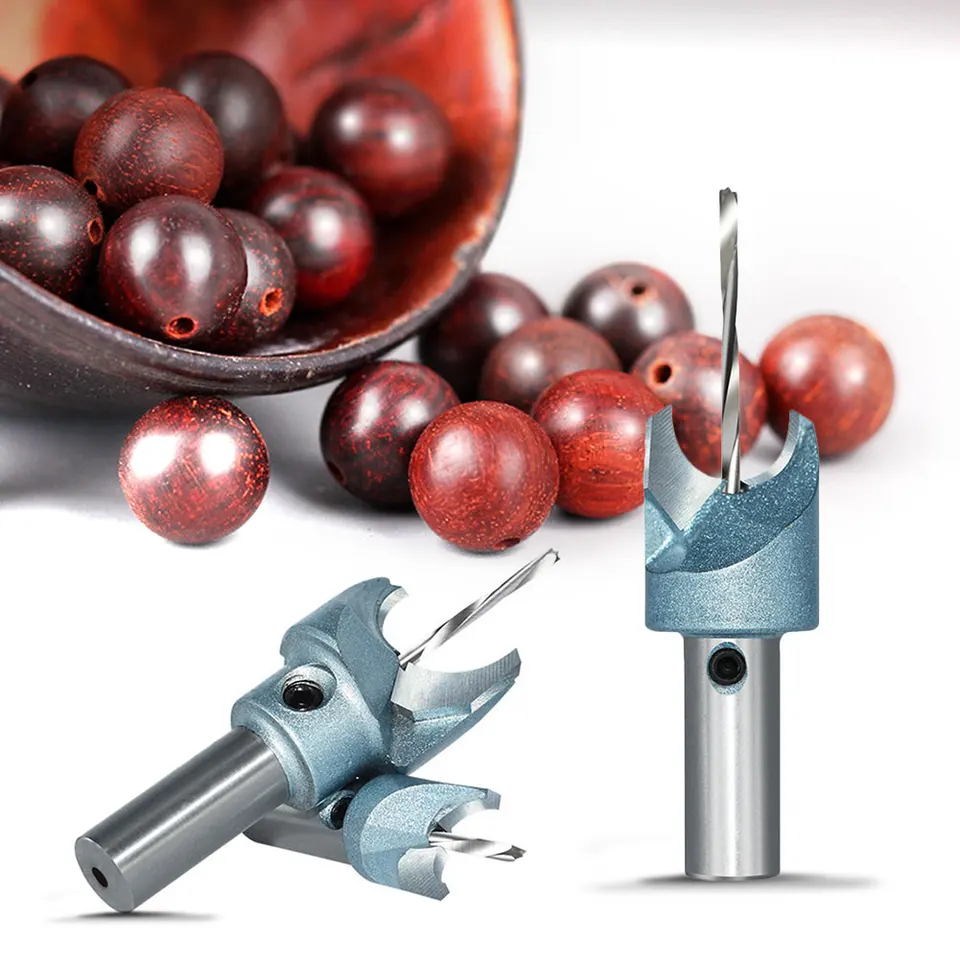Drevený korálkový stroj šperky guľôčky vŕtačka Bit Woodworking Machine Vŕtačka bit mletia Cutter Bit 16-22 mm