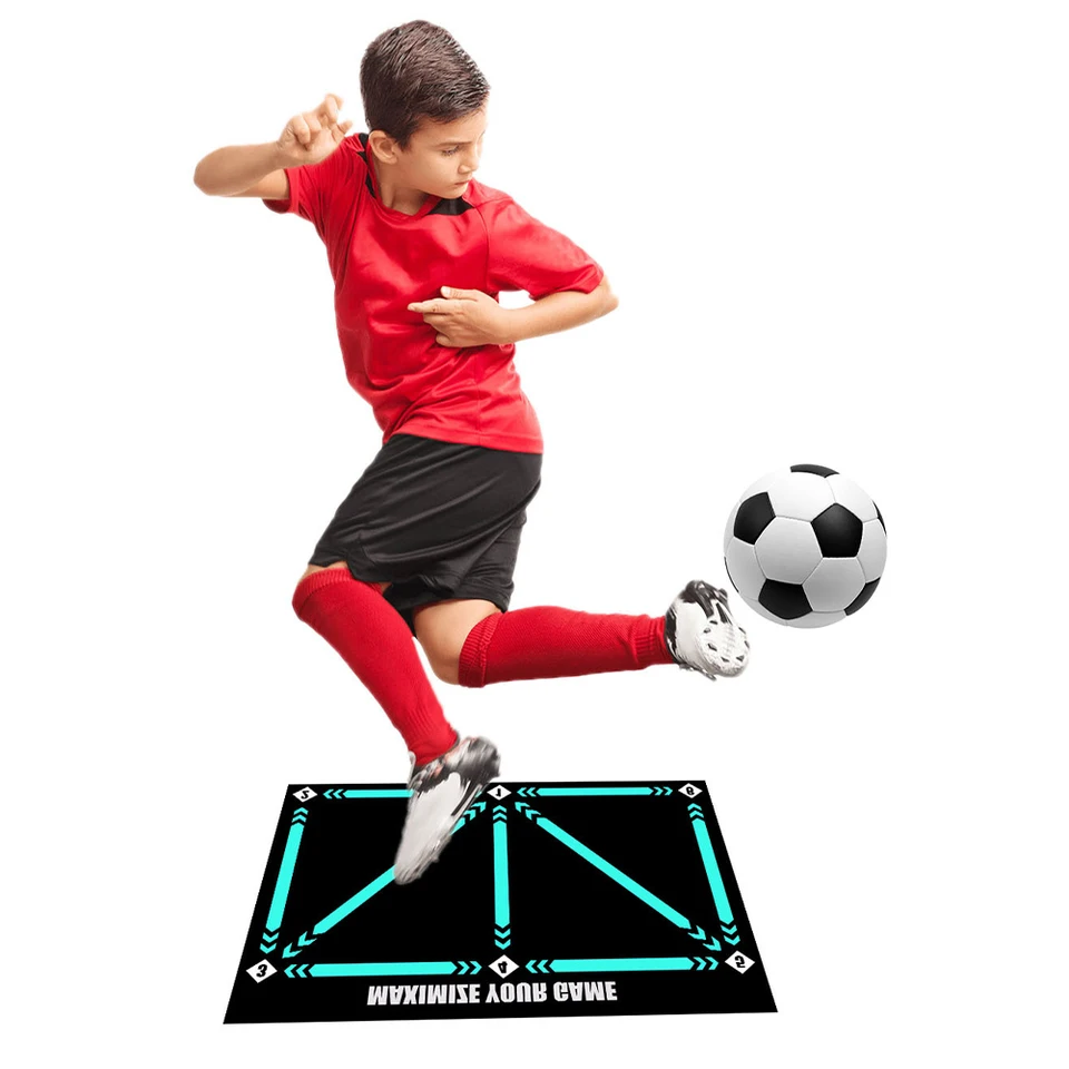 Dribble Training Mat Non Slip Football Step Cvičenie koberca skladateľný futbalový tréning vnútorné vonkajšie vybavenie pre deti dospelých