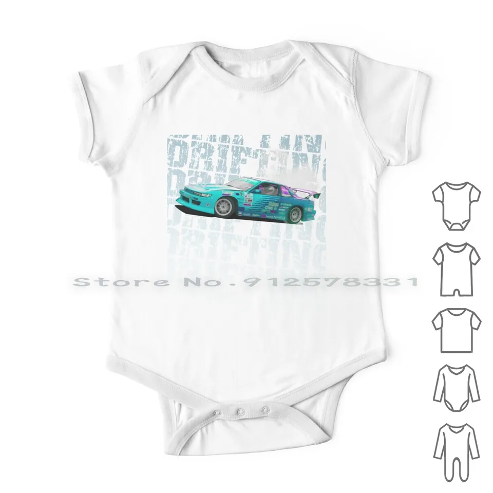 Drift Car Design Novonarodené detské oblečenie Rompers Cotton Skinsuits Drift Drift Car Burnout Race Car Hot Rod svalové auto preteky