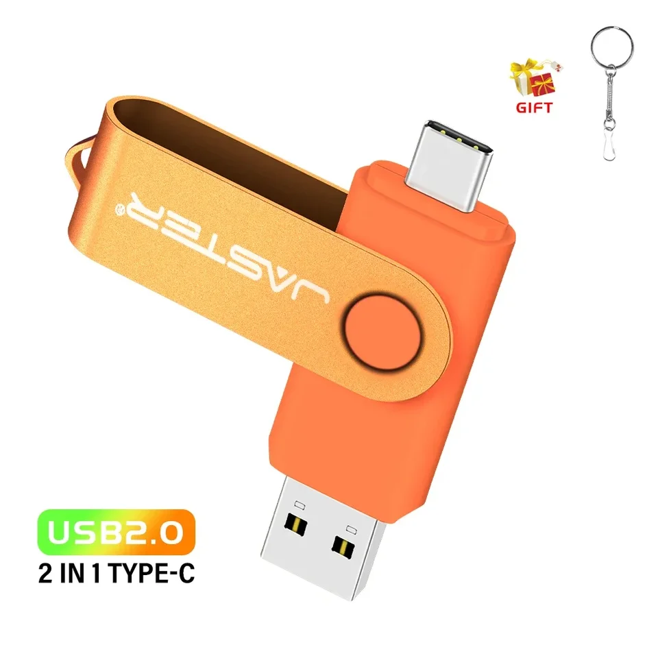Drive typu C USB Flash Drive 128 GB Free Drive reťazca kľúča 64 GB Creative Business Gift Memory Stick OTG Blue Red U Disk