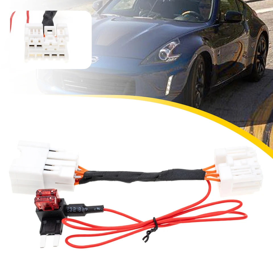 DRL vždy na postroji Denná súprava adaptéra svetla pre 13-20 Nissan 370Z Nismo DRL Jumper Control DRL FOG LAMP v noci