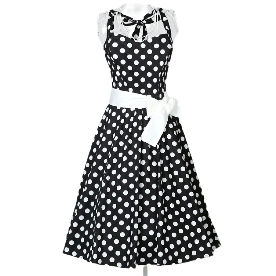 Dropshipping Dots šaty retro vintage dizajn Swing Dancing Clothing Ženy Veľká veľkosť veľkej 50 -tych rokov Rockabilly online nakupovanie