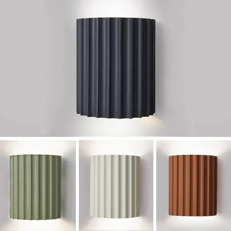 Dropshipping Moderná živicová nástenná lampa Nordic LED nástenné svetlá spálne nočné lampy obývacia izba Domáce dekorácie svietidlá Luminaria