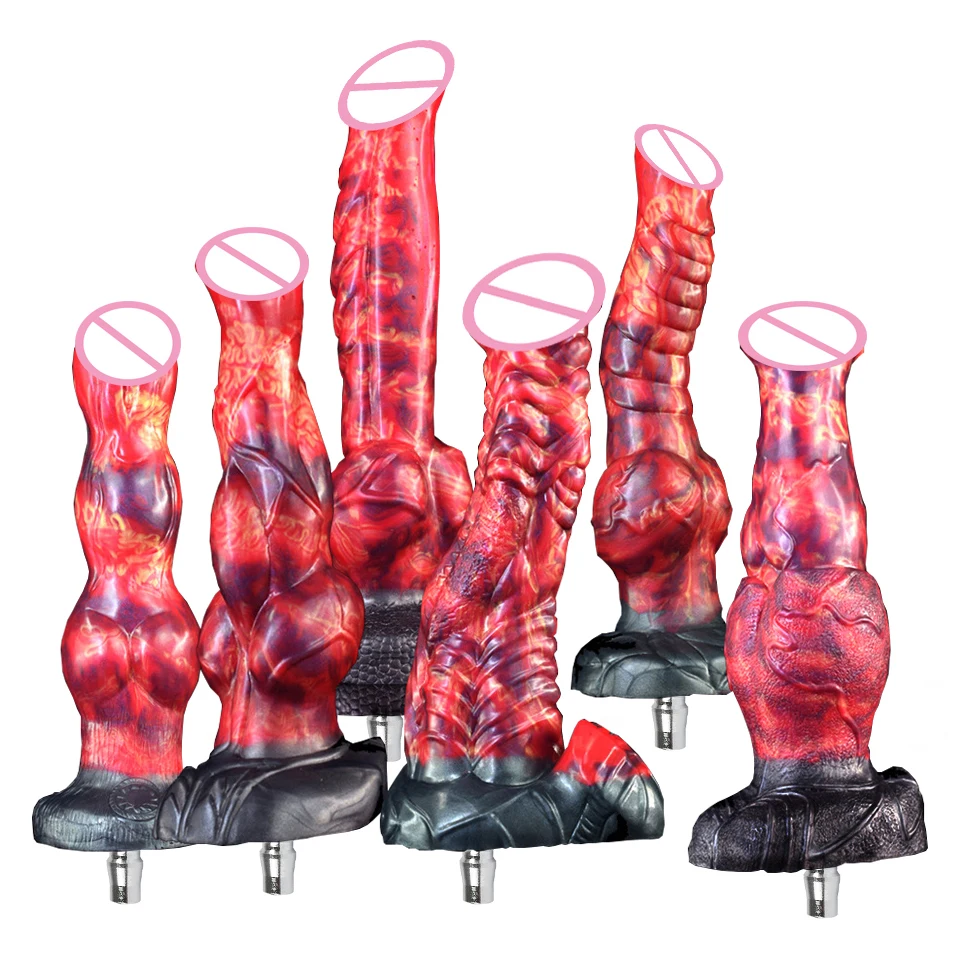 Drsné zviera vac-u-lock tvar zvierat Dildos pre sexuálny stroj ženská simulácia simulácia penis masturbácia pripútanosť Anal muži sexuálne hračky