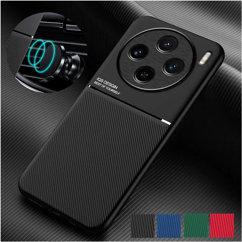 Drsný nekĺzavý nárazový nepriestrelný puzdro pre Vivo X100 Pro X90 X80 Lite Cover Magnetic Caque Coque Fundas Capa