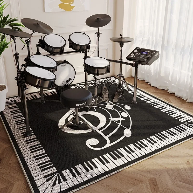 Drumový súbor koberec na štúdium spálne zvuku, ktorý absorbuje tiché rohože, domáca nekĺzavá zvuková izolácia klavírne koberec, absorbujúci koberec Tapis
