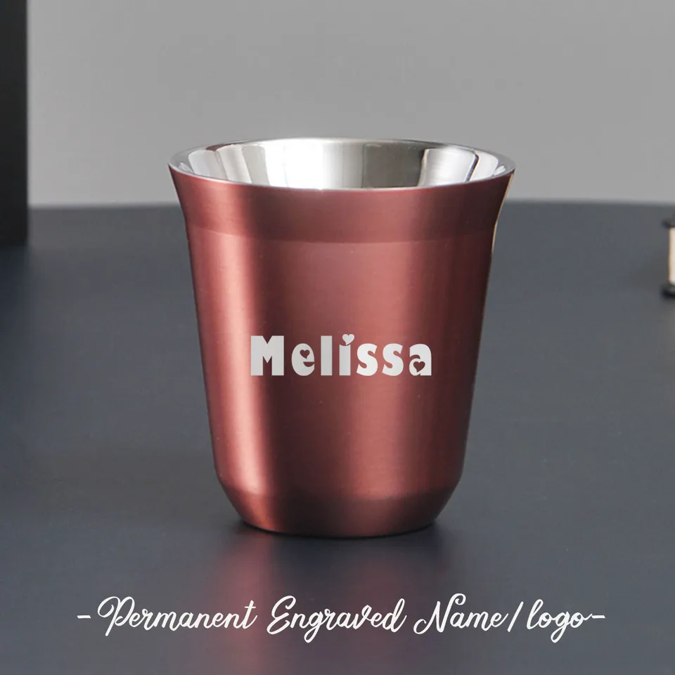 Družičky darčeky Prispôsobené kávové šálky espresso s menom, ako je Bachelorette Party uprednostňovanie pre ženy Dievčatá narodeninové darčeky