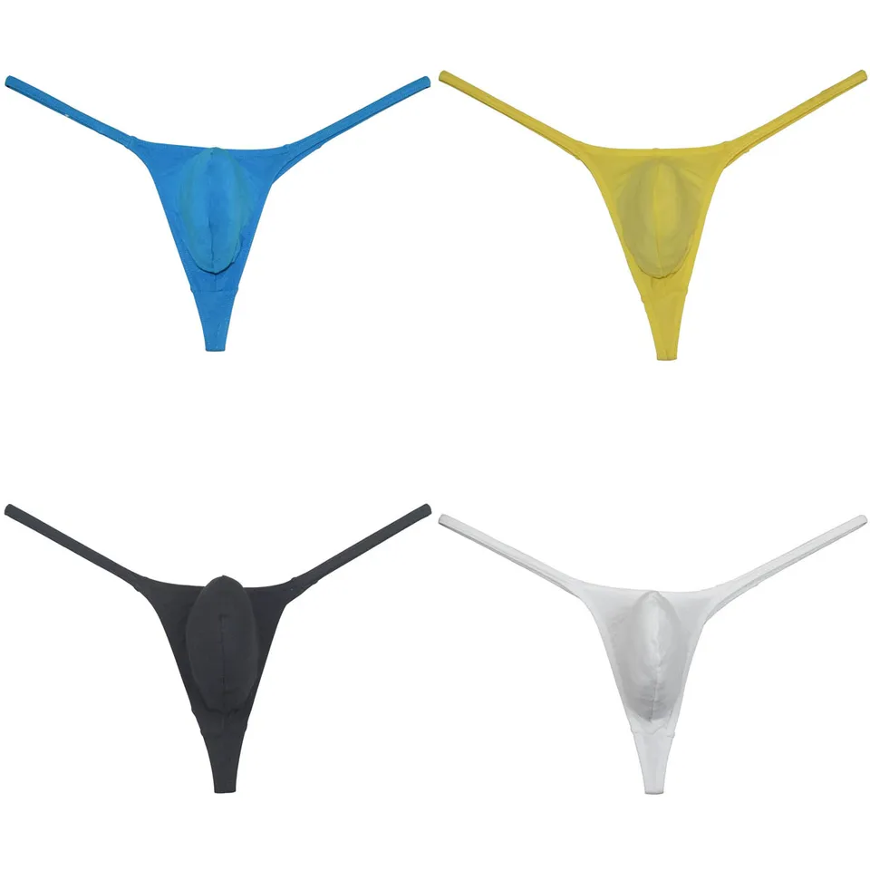 Drzé mužské mikroegory mini bikiny g-strianky Bugle vrecko Tangas Priedušné ultratenky