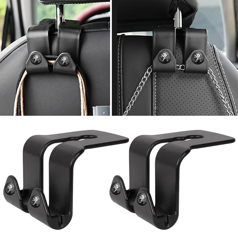 Držiak dvojitého háčika na zadnom sedadle auta pre Peugeot 406 405 205 3008 206 5008 308 208 408 508 407 107 307 Rifter 208xs