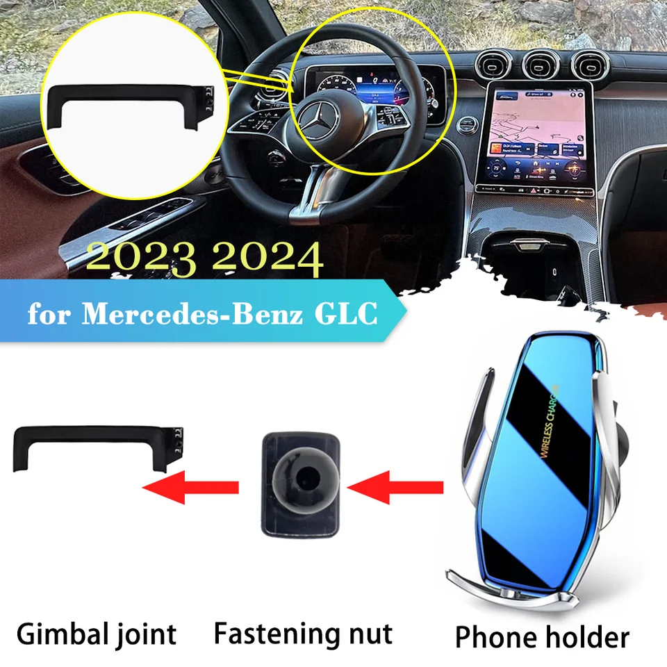 Držiak mobilného telefónu pre mobilný telefón pre Mercedes-Benz GLC X254 C254 400E 2023 2024