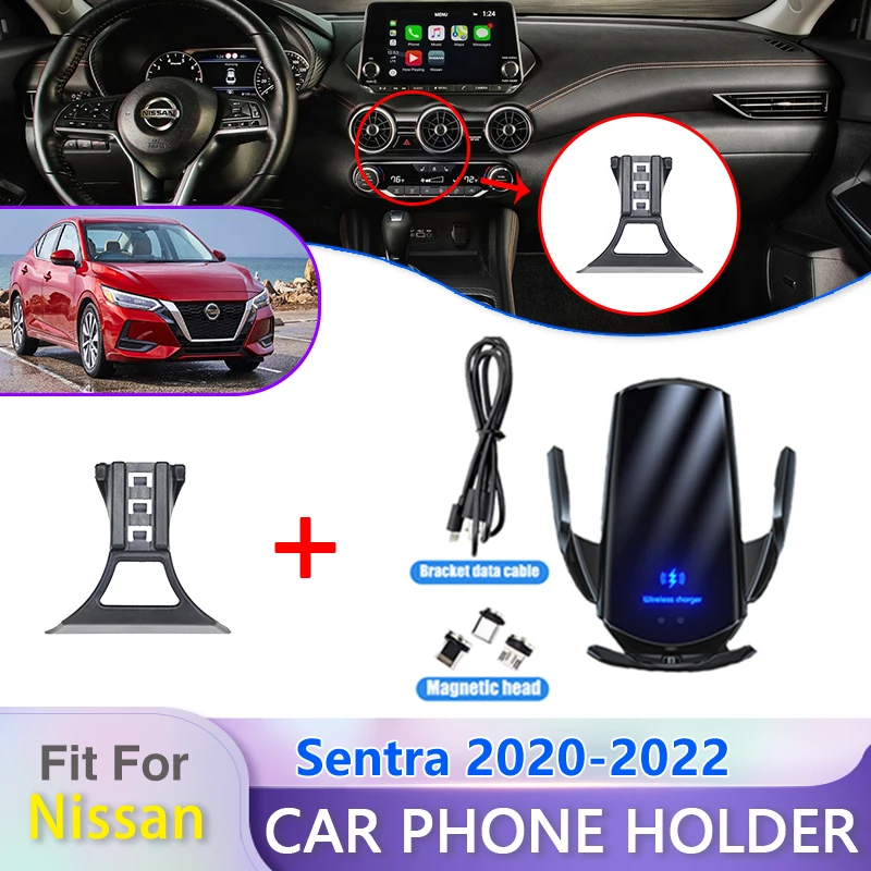 Držiak mobilných telefónov pre Nissan Sentra Sylphy B18 2020 2021 2022 360 stupňov rotácia gravitačná podpora automatické príslušenstvo