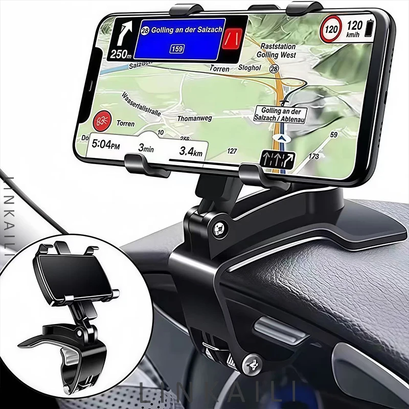 Držiak na auto držiak na auto Universal Dashboard Car Clip Mount GPS držiak automobil Mobilný telefón Podpora v aute pre iPhone Xiaomi Samsung