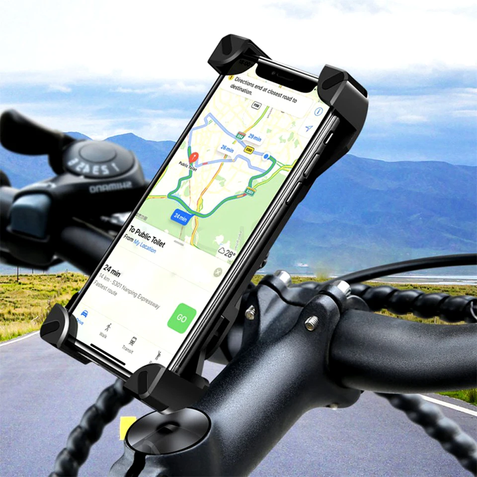 Držiak na bicykel Držiak na mobilný telefón Mobilný mobilný telefón Mobilný telefón Clip Clip Stand Driadenie držiaka pre iPhone Samsung Xiaomi