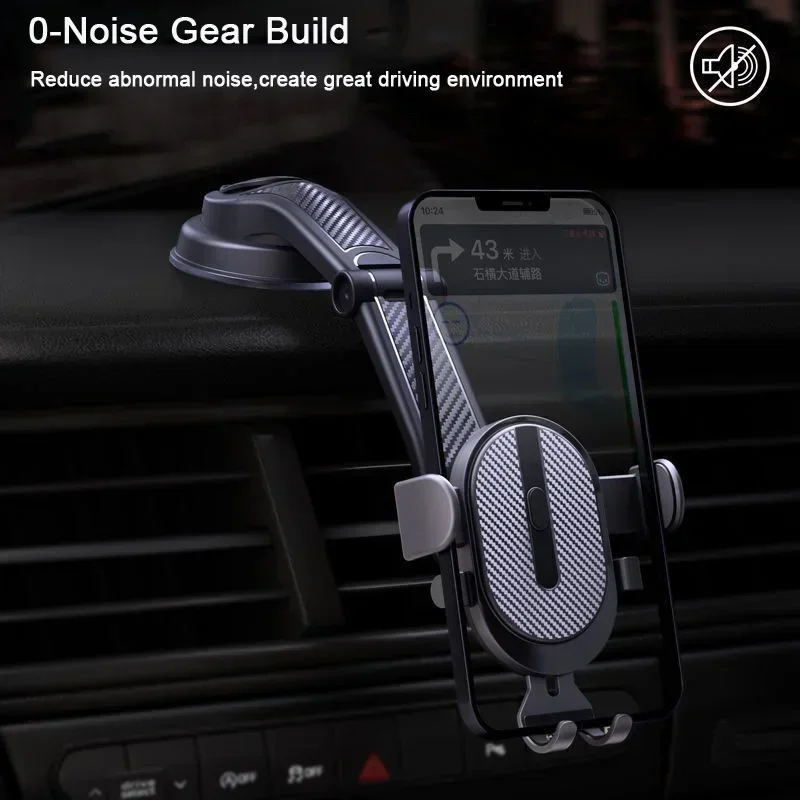 Držiak na držiak automobilov Gravity Dashboard Držiteľ telefónu Mobilný telefón Podpora Universal pre iPhone 15 14 13 12 11 Xiaomi Samsung