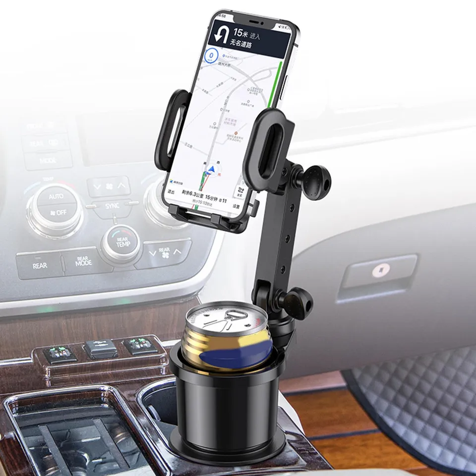 Držiak na držiak na poháriky automobilu Mount 2 v 1 Multifunkčný expandér držiak s veľkým priemerom vhodný pre hladký povrch