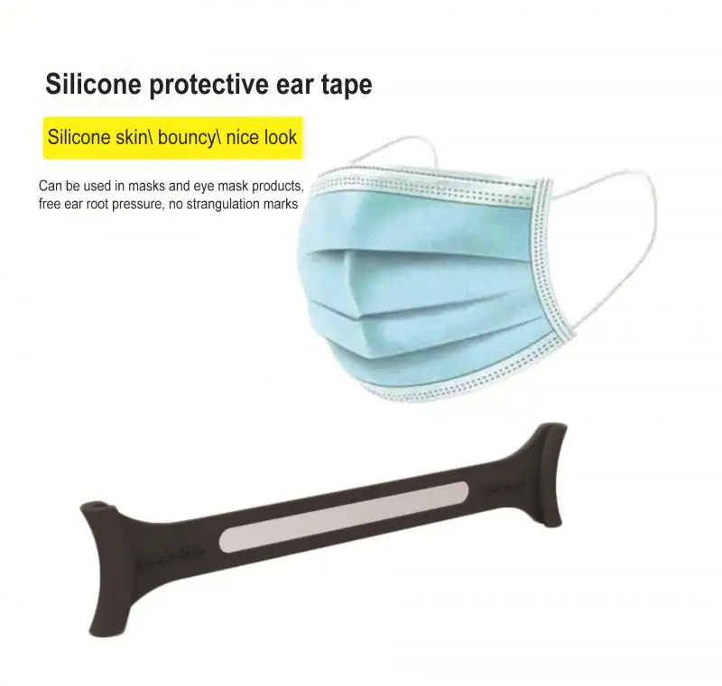 Držiak na masku proti skĺzavej maske nastaviteľná maska ​​predlžovacia maska ​​Bandage ucho uši lano aidult deti silikón anti-krivk