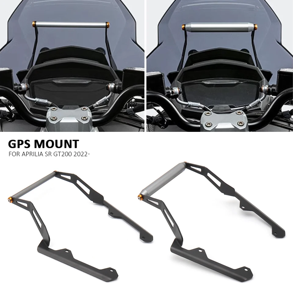 Držiak na motocykle Držiteľ GPS Mount Support 12 mm/22 mm Stramproof Navigate Bracket pre Aprilia Sr GT 200 GT200 SR GT200 2022 2023