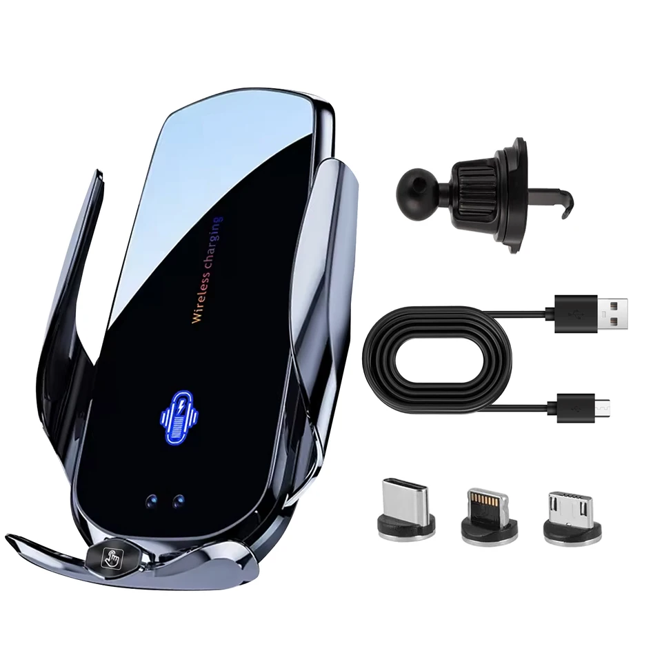 Držiak na nabíjačku automobilu pre telefón Magnetické bezdrôtové nabíjačky pre držiak telefónu pre iPhone a všetky QI povoľujú Android