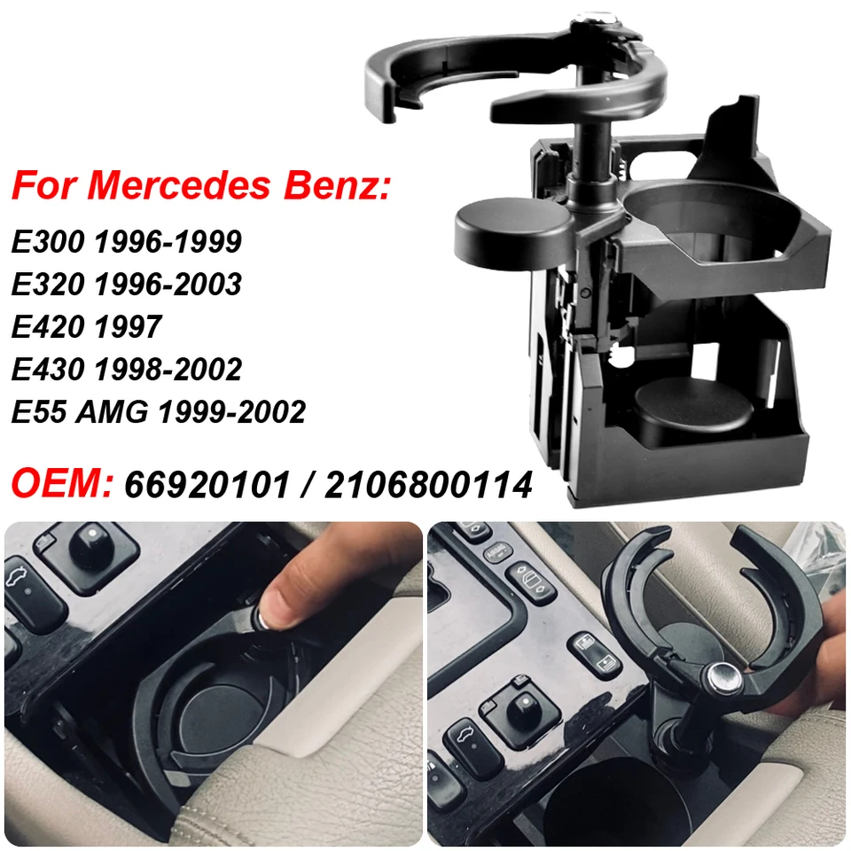 Držiak na pohár konzoly pre automobily pre Mercedes Benz E300 E320 W210 2106800114 /66920101