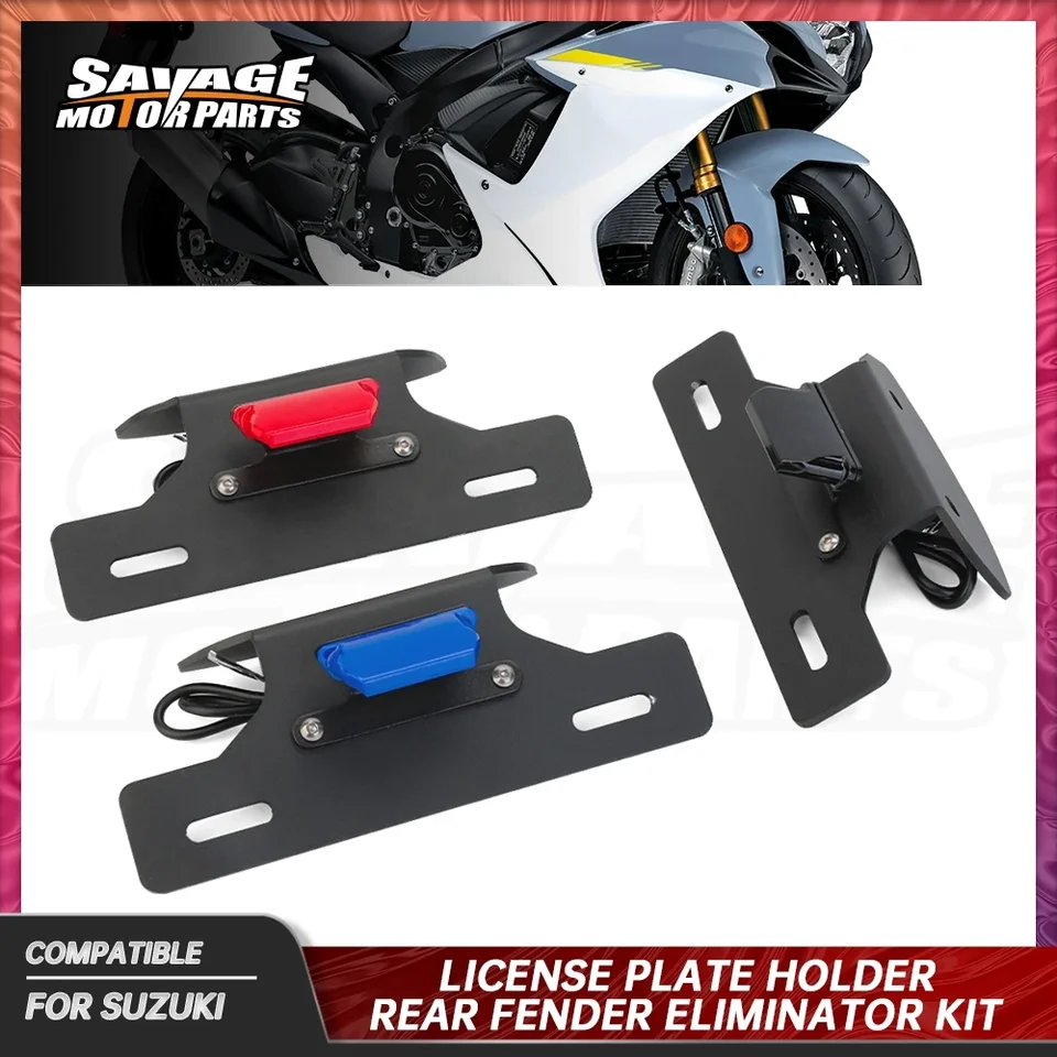 Držiak poznávacej značky pre Suzuki GSX-R 600 GSX-R 750 GSXR 600 750 2011-2020 2019 MONT Dávka LED svetla Motocyklové príslušenstvo