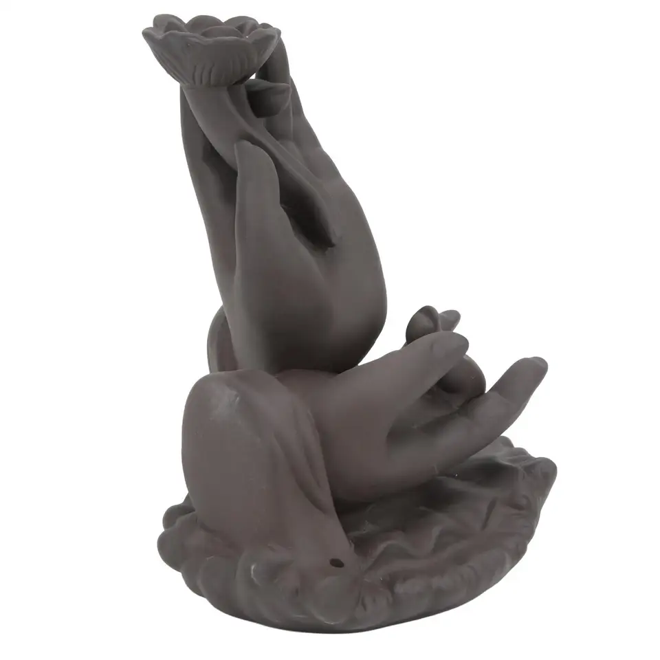 Držiak vodopádu kadidla Buddha - kaskáda dymu pre jogu a meditačné miestnosti, domáci dekor