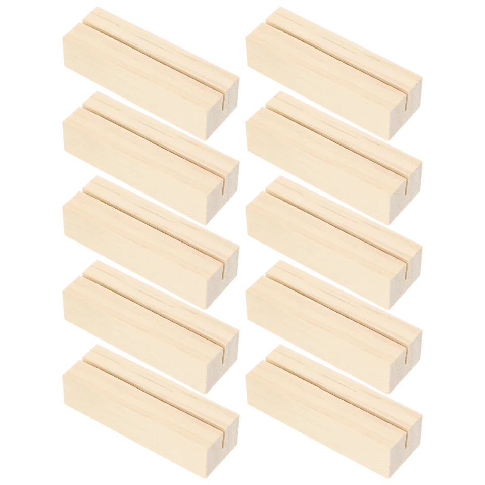Držitelia držiteľov stolov Stand Stand Businesdesk Obrázok Sign Wood Display Office Card Držitelia kancelárie Office príslušenstvo Desktop Organizátor