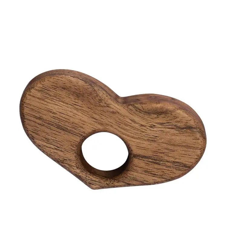 Držitelia palcov pre čítanie Love Love Wooden Thumb Reader Ručne vyrábané knihy Palec Držiteľ nových čítacích príslušenstiev pre