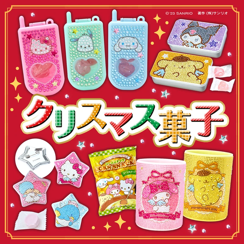 Držiteľ ceruzky Sanrio Cencil Melody Cinnamoroll Kuromi Pochacco Organizátor mobilného telefónu Pen Držiteľ úložného priestoru brošňa anime plyšové hračky darček