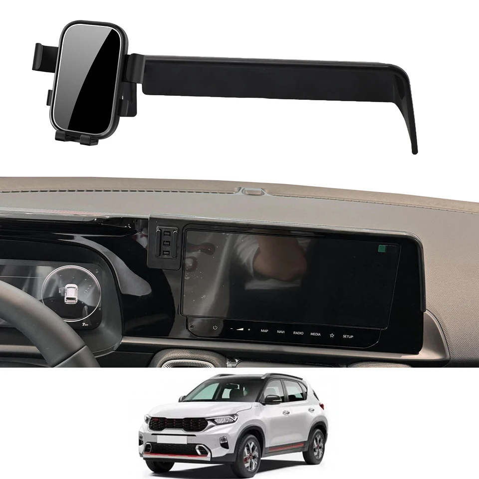 Držiteľ mobilných telefónov pre Kia Sonet 2024 2025 GPS navigáciu Automatické príslušenstvo