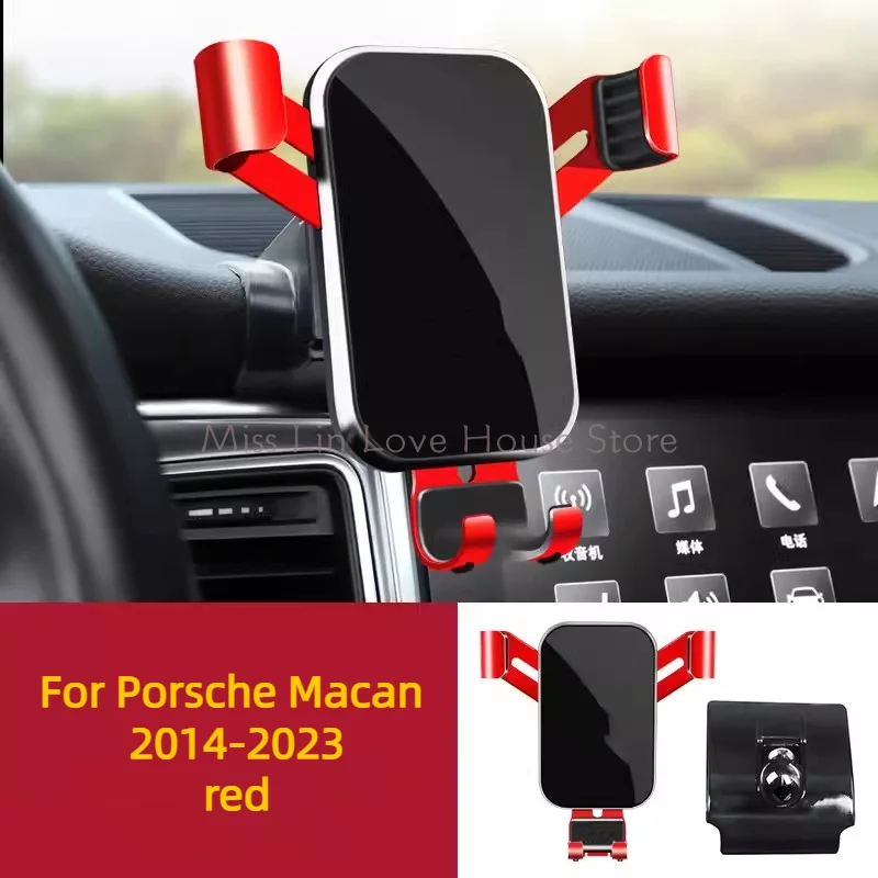 Držiteľ mobilných telefónov pre Porsche MacAN 2014-2023 360 stupňov Rotačný GPS Špeciálna podpora navigácie navigačné držiaky Príslušenstvo