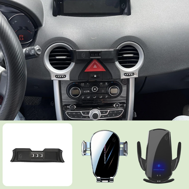 Držiteľ mobilných telefónov pre Renault Koleos 2009-2016 Automobil Special Bracket Base Base Mobile Support Wireless nabíjanie konzoly