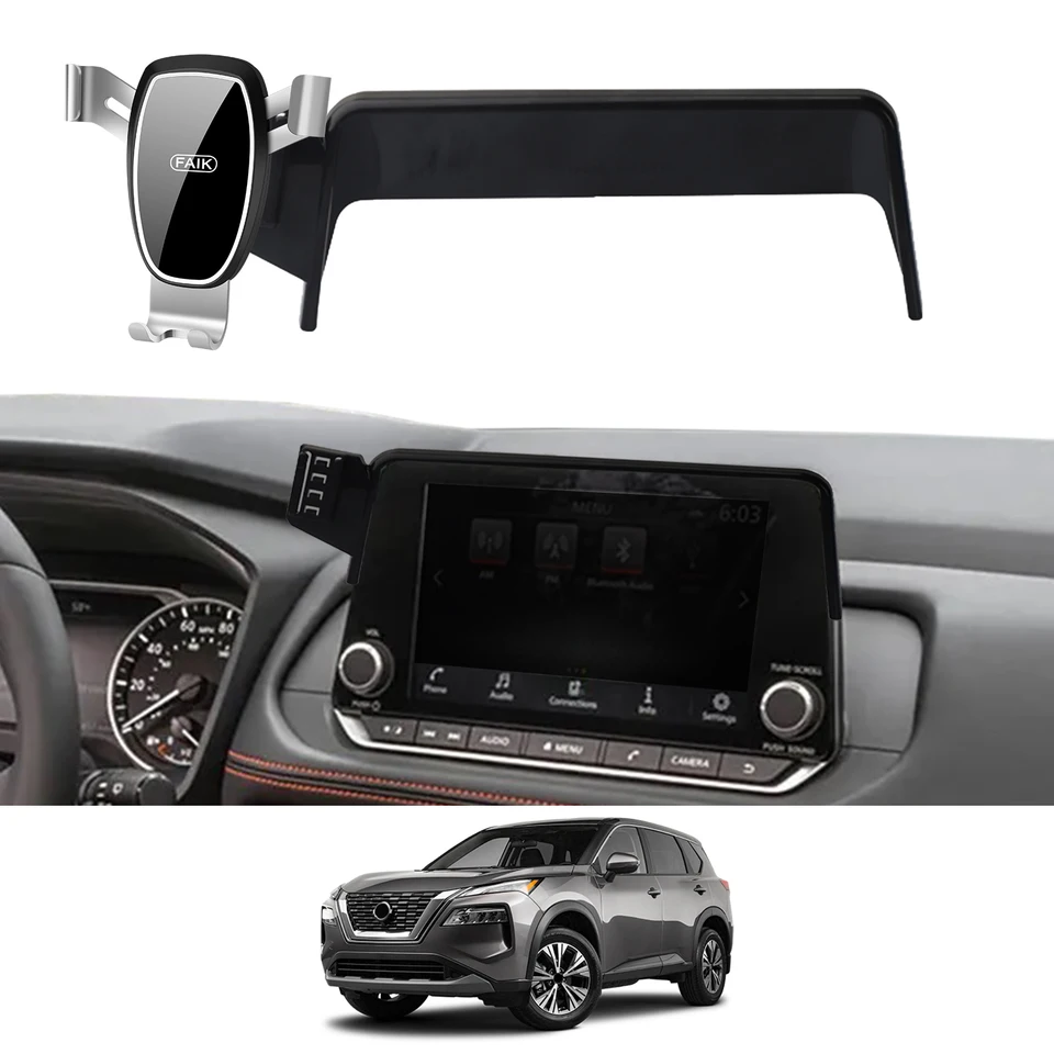 Držiteľ telefónu automobilov pre Nissan Rogue 2021-2024 T33 8inch GPS Bracket Navigation Stand Automatické príslušenstvo