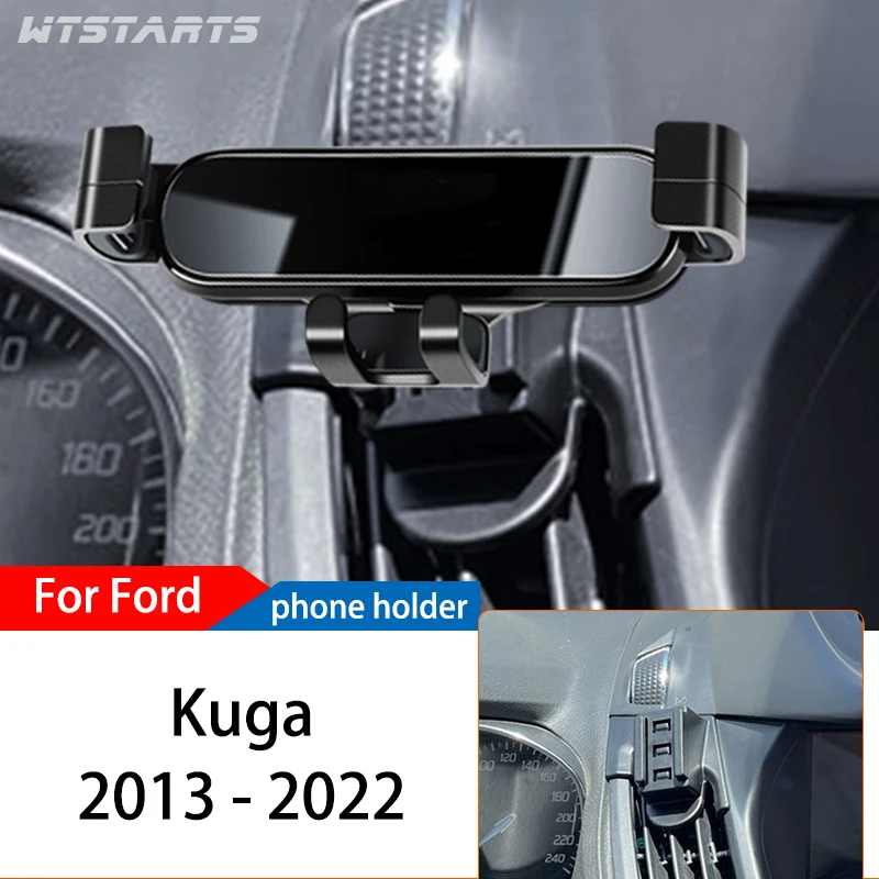 Držiteľ telefónu pre auto pre Ford Kuga 2013-2022 GPS Special Gravity Navigation Mobile Držiak Rotujúce príslušenstvo držiaka držiaka