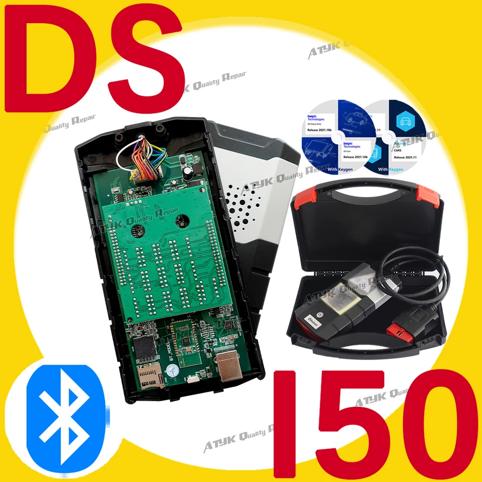 DS-150E Auto-Com 2021 DEL-PHI s Keygen Bluetooth OBD2 skener Automatické opravy Diagnostika pre nástroje na kontrolu automobilov VCI Nový