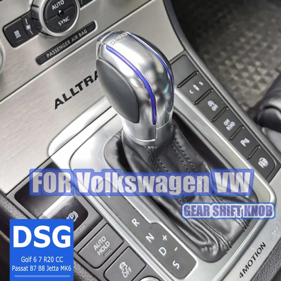 DSG Gear Shift Gomb Lomver Disfter Ruck Ruck pre VW Golf 6 7 R GTI Passat B7 B8 CC R20 Jetta MK6 GLI Chrome/Matt CAR STYLING