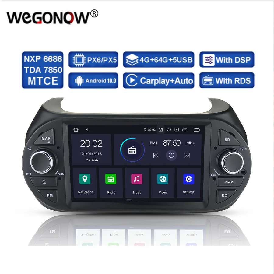 DSP PX5 IPS Android 11 4 GB 64 GB DVD DVD Player GPS WiFi RDS Radio Bluetooth pre Fiat Fiorino Citroen Nemo Peugeot Bipper