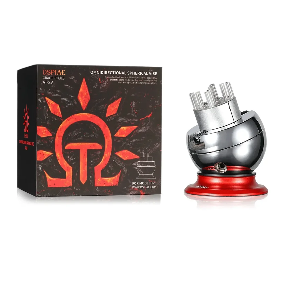 Dspiae AT-SV všadeprítomné sférické zverák 360 stupňov rotácia loptičiek zverák na zvety Modelové nástroje Hobby Tool Universal