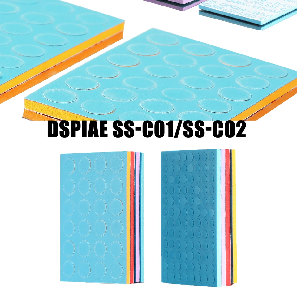 DSPIAE SS-C01 SS-C02 Self Adhesive Horp Banding Disp Disp Sandpale Double Side ArSive Model Nástroje leštenie špongie