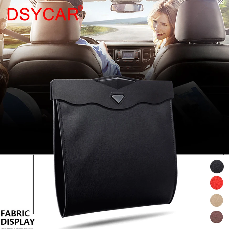 Dsycar 1ks LED LED auta vrecko na odpadky Vodotesný magnetický adsorpčný odpad plech