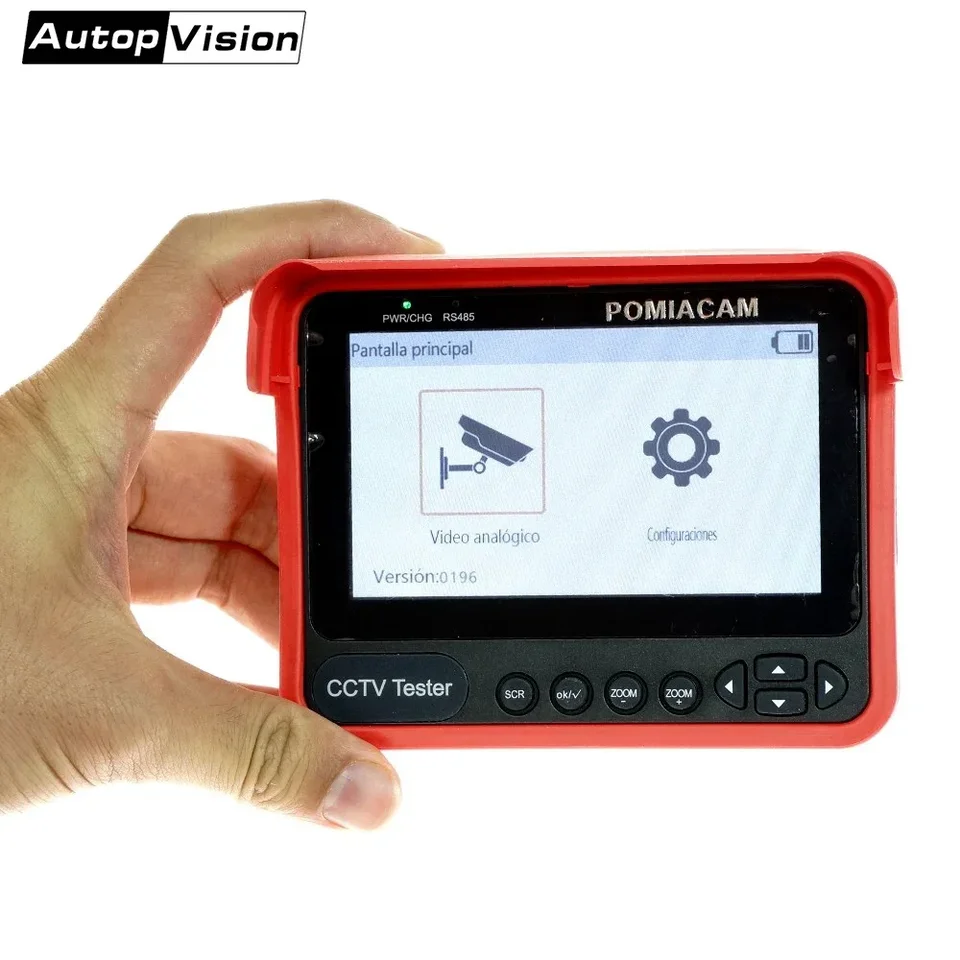 DT-V70 CCTV tester 4.3 ”Monitor testera náramkov 5MP HD Analógová podpora CVBS/CVI/TVI/AHD Automatické testovanie prispôsobenia