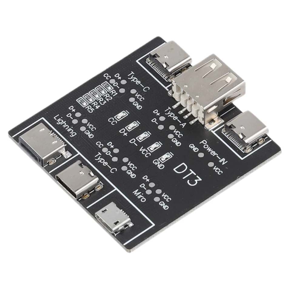 DT3 USB káblový tester USB TYP-C Dátový kábel Test DASP doska doska Dátum kábla na vypnutie